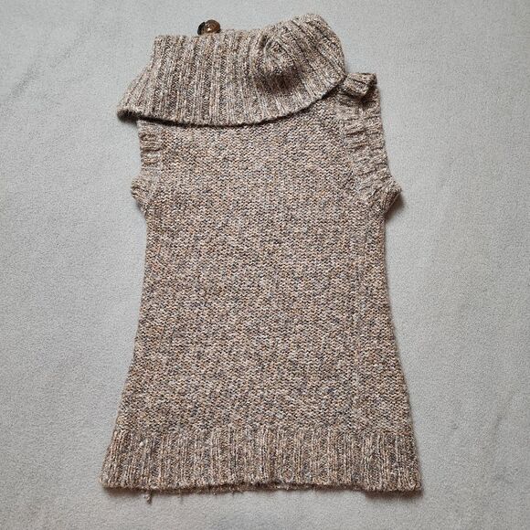 Suzy Shier Brown Cowl Neck Sweater Wool Blend Size Small - Picture 3 of 8